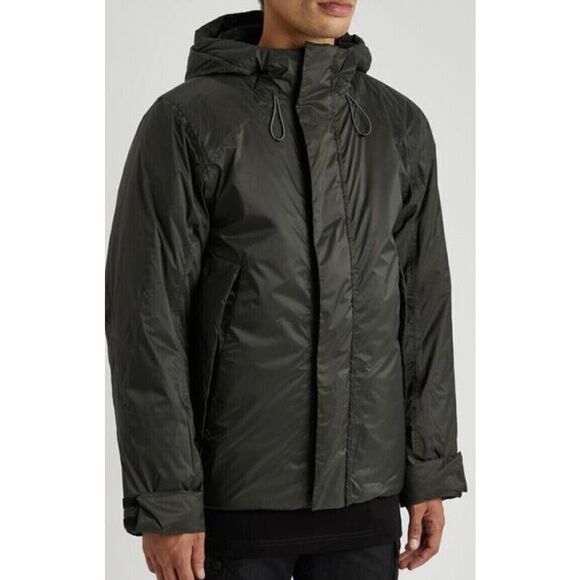 RAINS 15380 Mens Sz XL NAVY Blue Vardo Waterproof Hooded Winter Coat Jacket - Picture 1 of 16